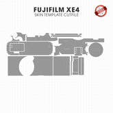 Fujifilm X-E4 Skin Template Vector Cut File PNG CDR PDF SVG